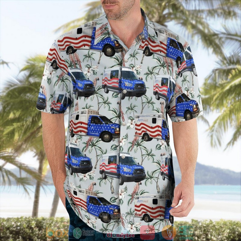 NEW Amerimed EMS Memphis Tennessee Fleet Aloha Shirt 3 NEW Amerimed EMS Memphis Tennessee Fleet Aloha Shirt word3