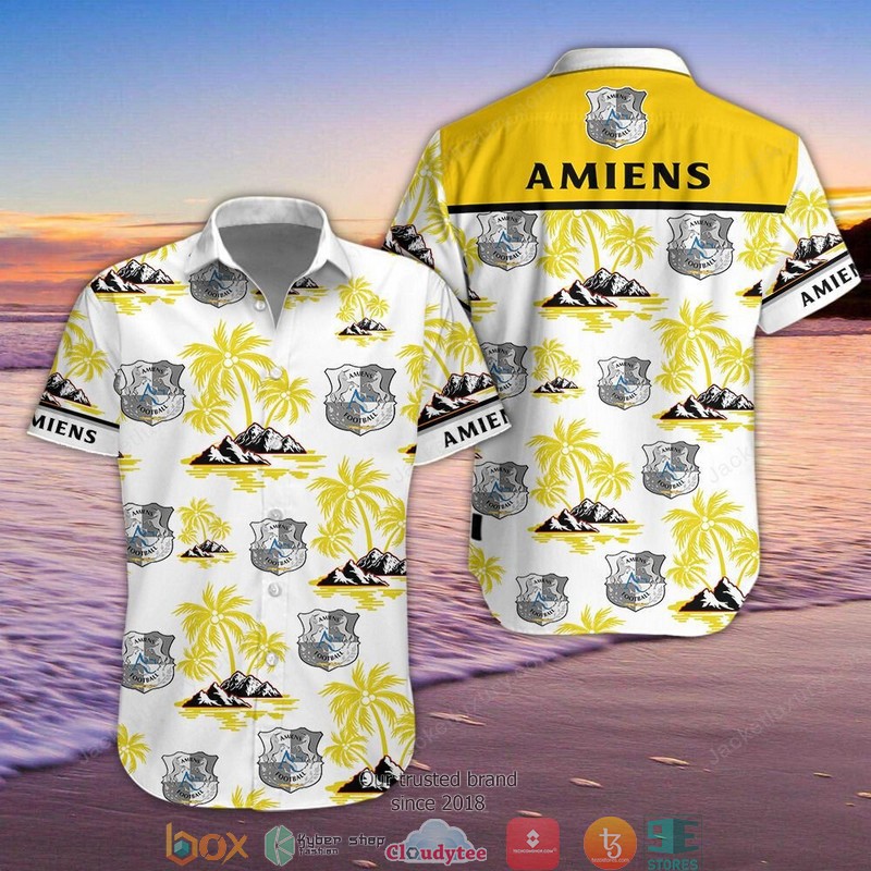 Amiens SC Hawaiian Shirt, Beach Short