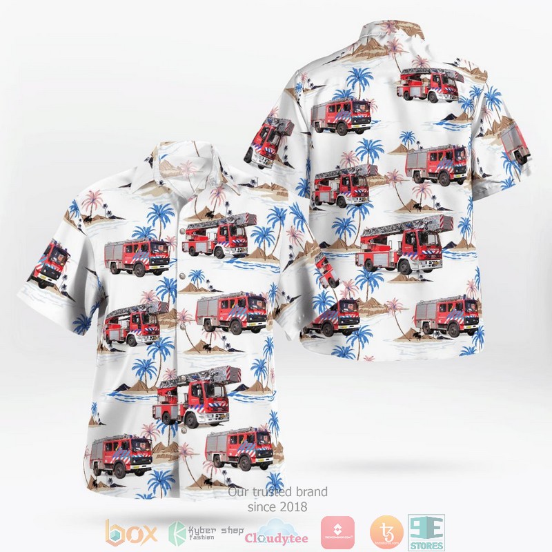 Amsterdam-Amstelland Netherlands Brandweer Amsterdam-Amstelland Kazerne Dirk Hawaii 3D Shirt word3