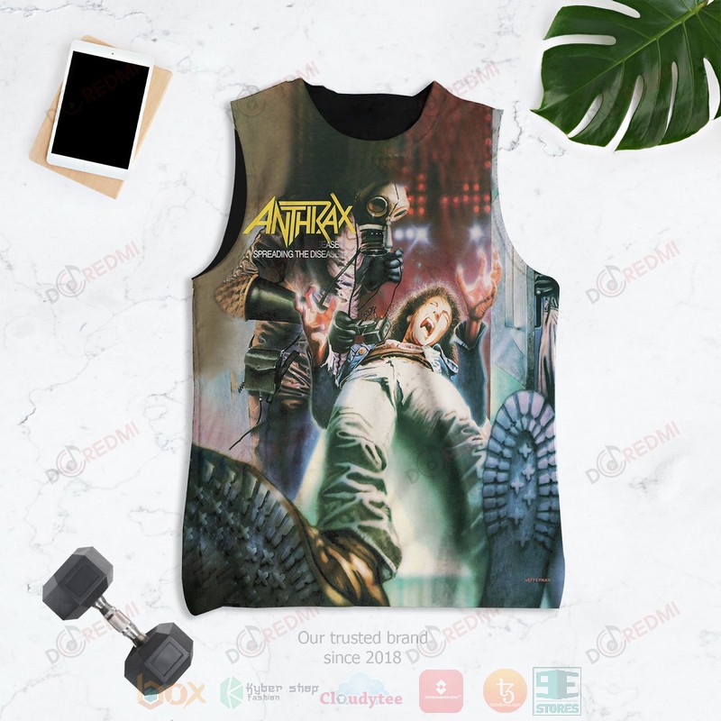 NEW Anthrax Spreading the Disease Album 3D Tank Top