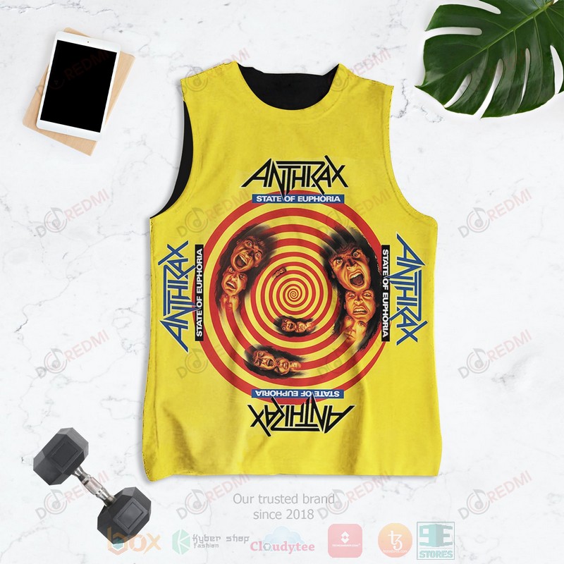 NEW Anthrax State of Euphoria Album 3D Tank Top