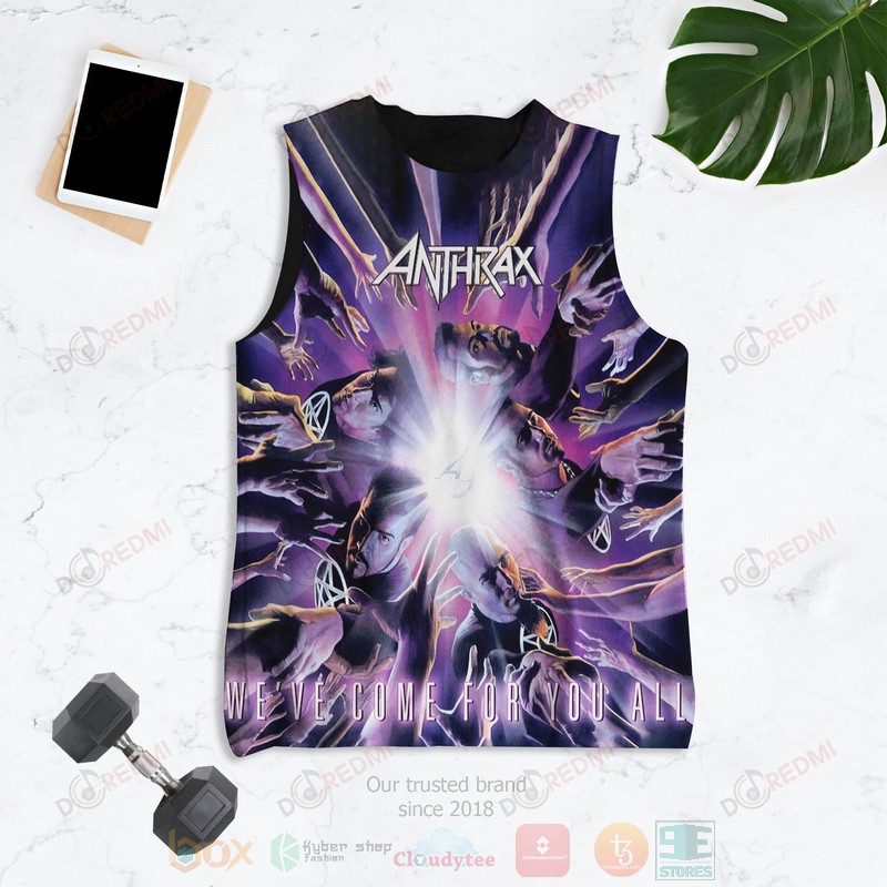 NEW Anthrax We've Come for You All Album 3D Tank Top