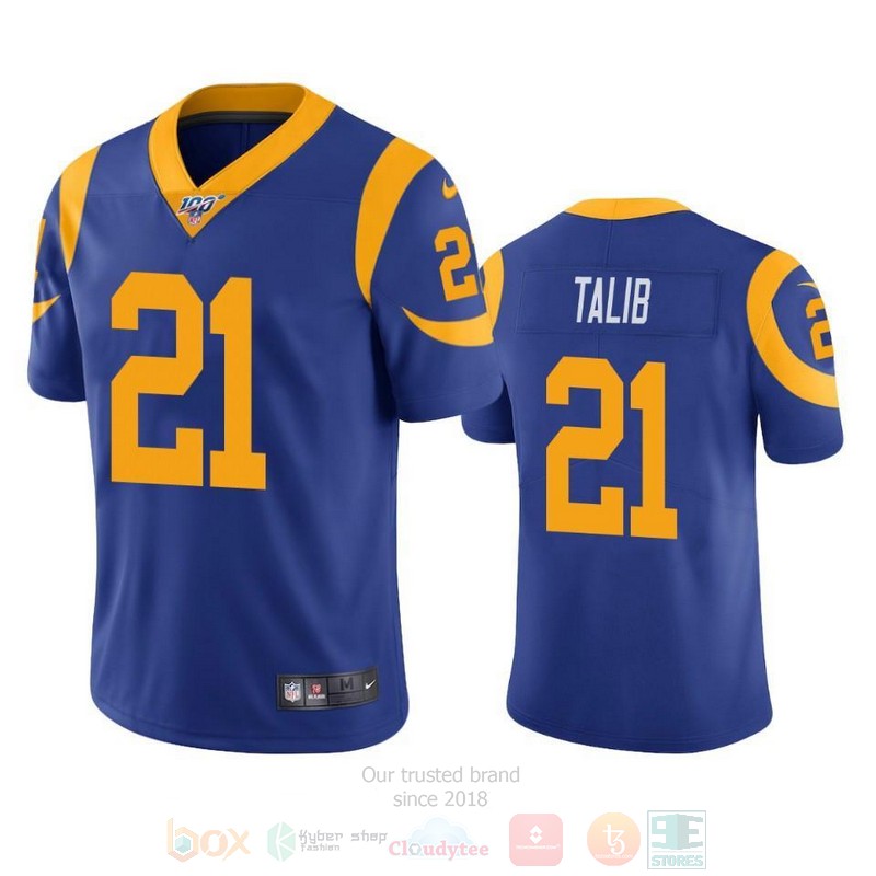 BEST Aqib Talib Los Angeles Rams, Blue Jersey Football word3