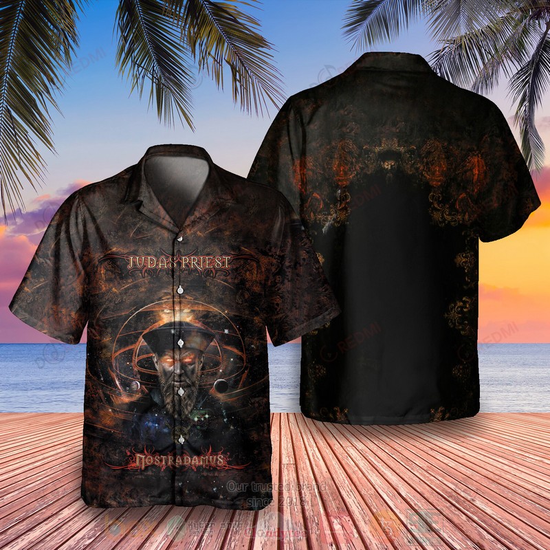 BEST Judas Priest Nostradamus Album Aloha Hawaiian Shirt