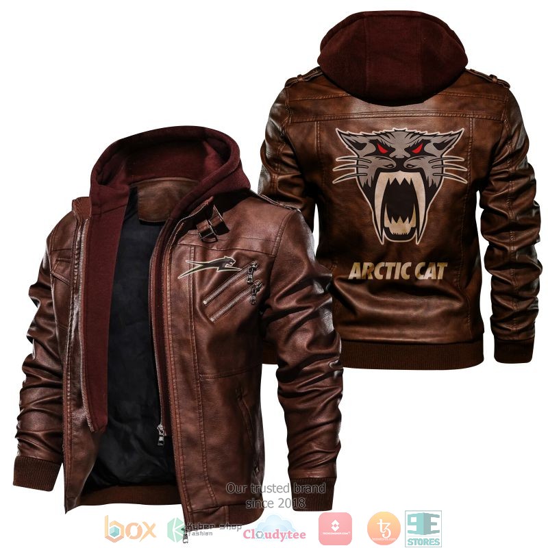NEW Arctic Cat PU Leather Jacket word1
