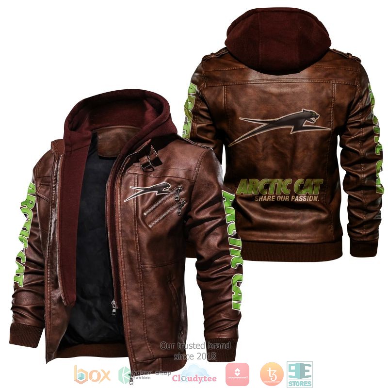NEW Arctic Cat Share Our Passion PU Leather Jacket word3