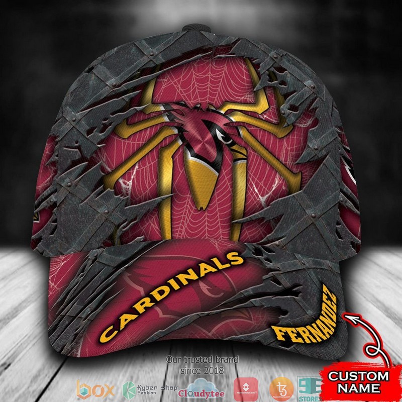 Arizona Cardinals Spider Man NFL Custom Name Cap word1