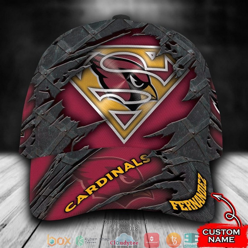 Arizona Cardinals Superman NFL Custom Name Cap word1