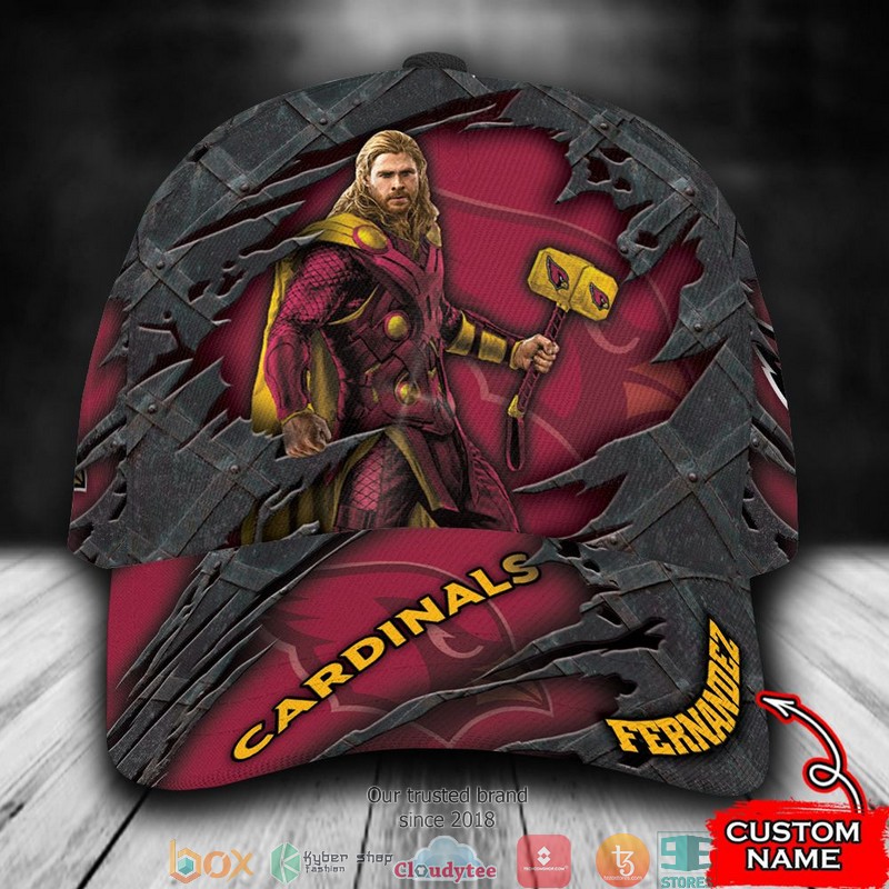 Arizona Cardinals Thor NFL Custom Name Cap word3