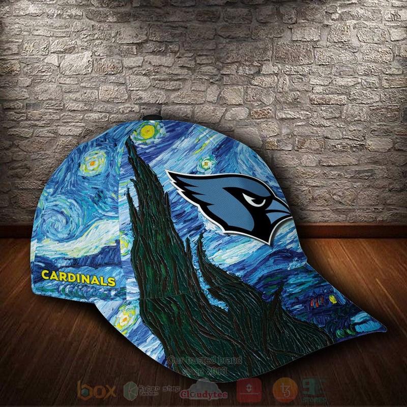 BEST Arizona Cardinals Van Gogh NFL Team Custom Name 3D Cap 2 BEST Arizona Cardinals Van Gogh NFL Team Custom Name 3D Cap word2