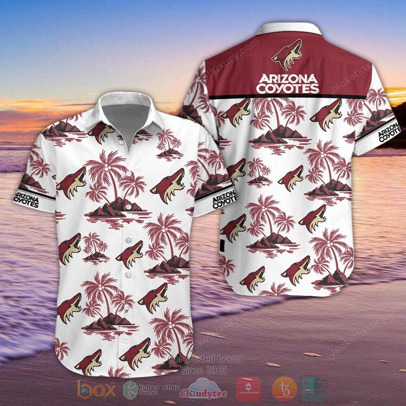 HOT Arizona Coyotes Hawaiian Shirt, Shorts word1
