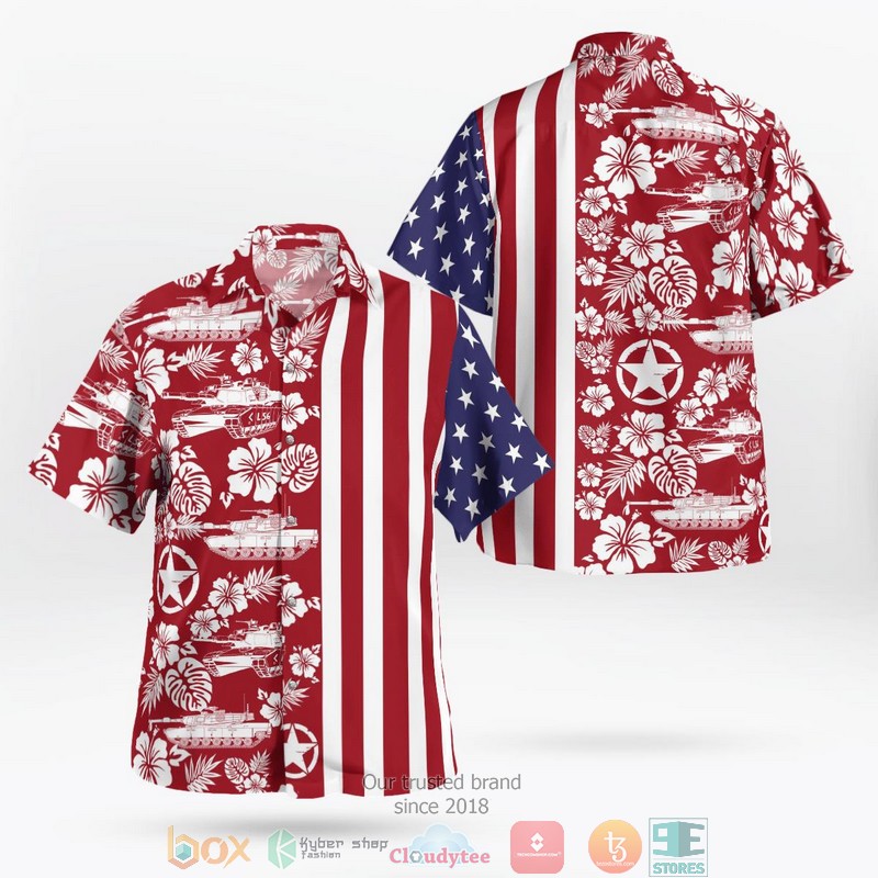 NEW Army 4th Of July M1 Abrams Aloha Shirt 1 NEW Army 4th Of July M1 Abrams Aloha Shirt word2