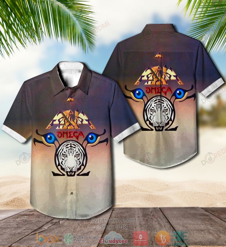 Asia Band Omega Short Sleeve Hawaiian Shirt 1 Asia Band Omega Short Sleeve Hawaiian Shirt word2