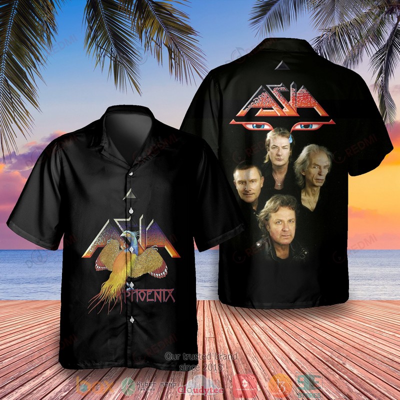 BEST Asia Band Phoenix Black Aloha Shirt