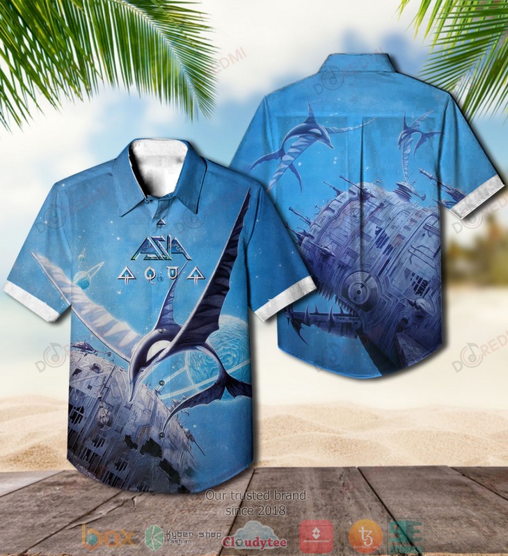 Asia band Aqua Short Sleeve Hawaiian Shirt 3 Asia band Aqua Short Sleeve Hawaiian Shirt word3