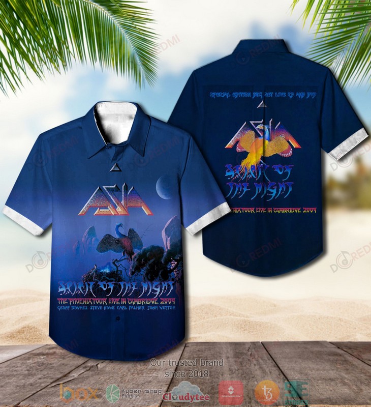 Asia band Spirit Of The Night Short Sleeve Hawaiian Shirt 3 Asia band Spirit Of The Night Short Sleeve Hawaiian Shirt word1