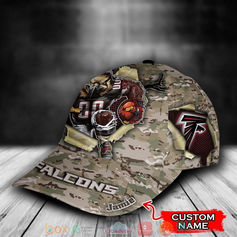 Atlanta Falcons CAMO Mascot NFL Custom Name Cap 2 Atlanta Falcons CAMO Mascot NFL Custom Name Cap word3