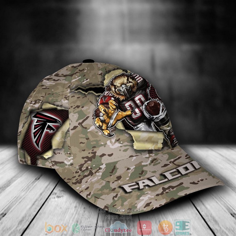 Atlanta Falcons CAMO Mascot NFL Custom Name Cap 3 Atlanta Falcons CAMO Mascot NFL Custom Name Cap word3
