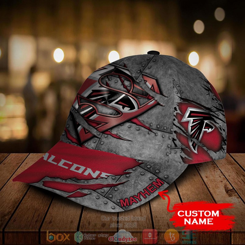 Atlanta Falcons NFL Superman Custom Name Cap 2 Atlanta Falcons NFL Superman Custom Name Cap word2