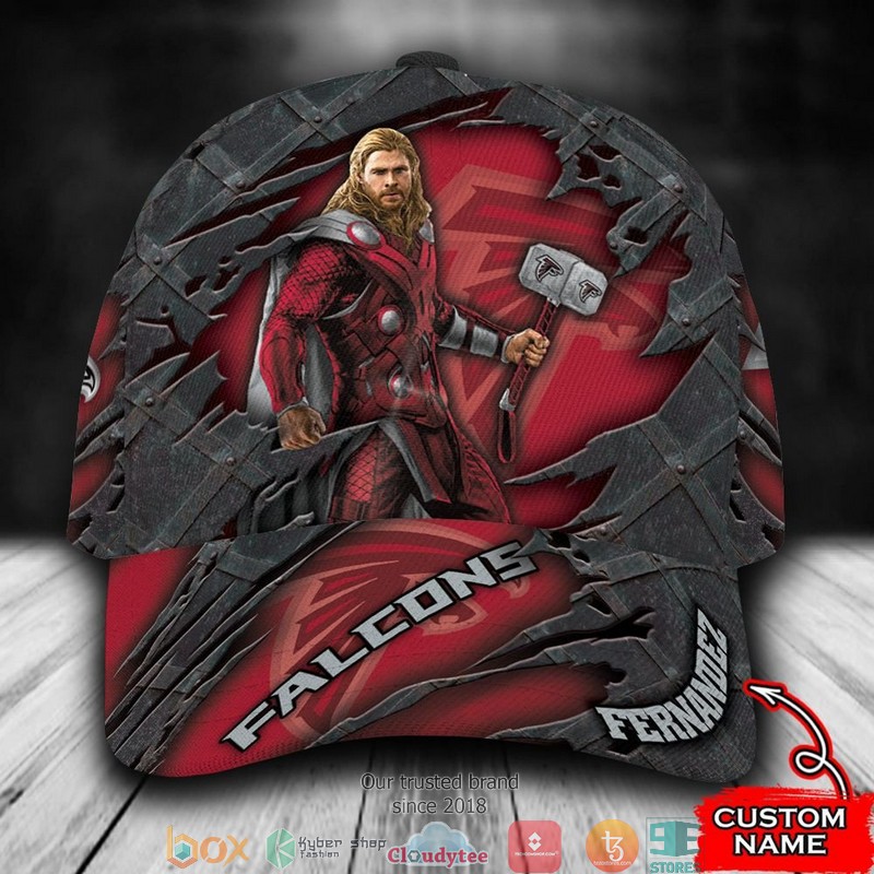 Atlanta Falcons Thor NFL Custom Name Cap