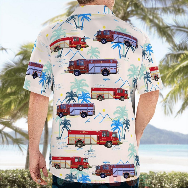 BEST Auburn, New York, Fleming Fire Department 1 3D Aloha Shirt word3