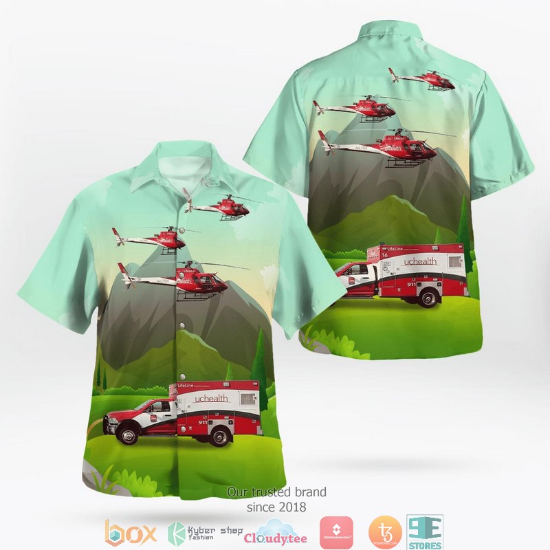 Aurora Colorado UCHealth Paramedics EMS Hawaiian Shirt 8 Aurora Colorado UCHealth Paramedics EMS Hawaiian Shirt word2