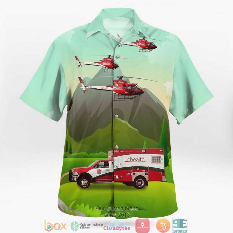 Aurora Colorado UCHealth Paramedics EMS Hawaiian Shirt 2 Aurora Colorado UCHealth Paramedics EMS Hawaiian Shirt word2