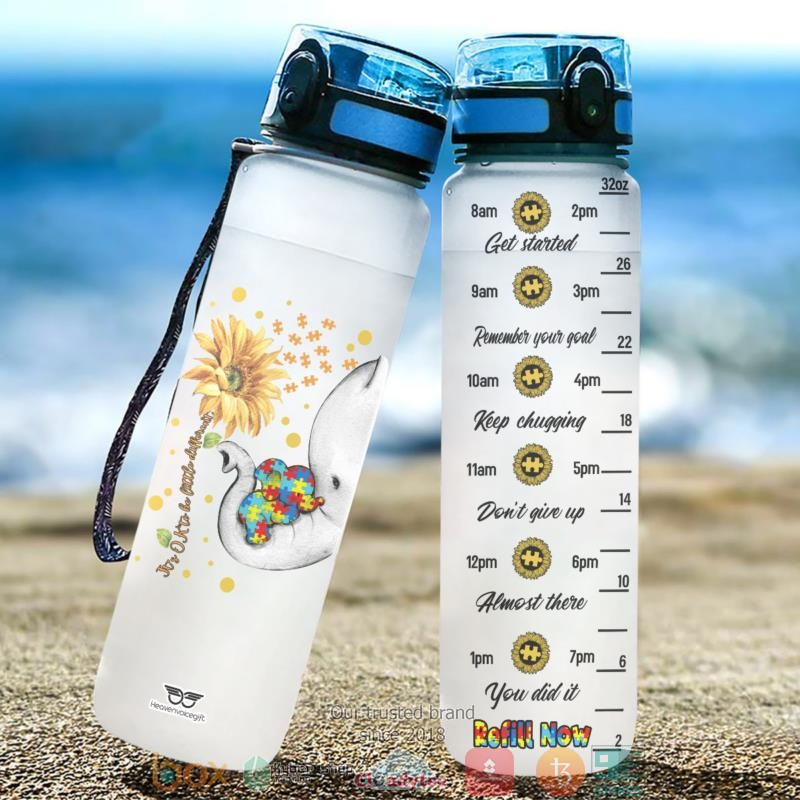 Autism Its Ok To Be Little Different Water Bottle 3