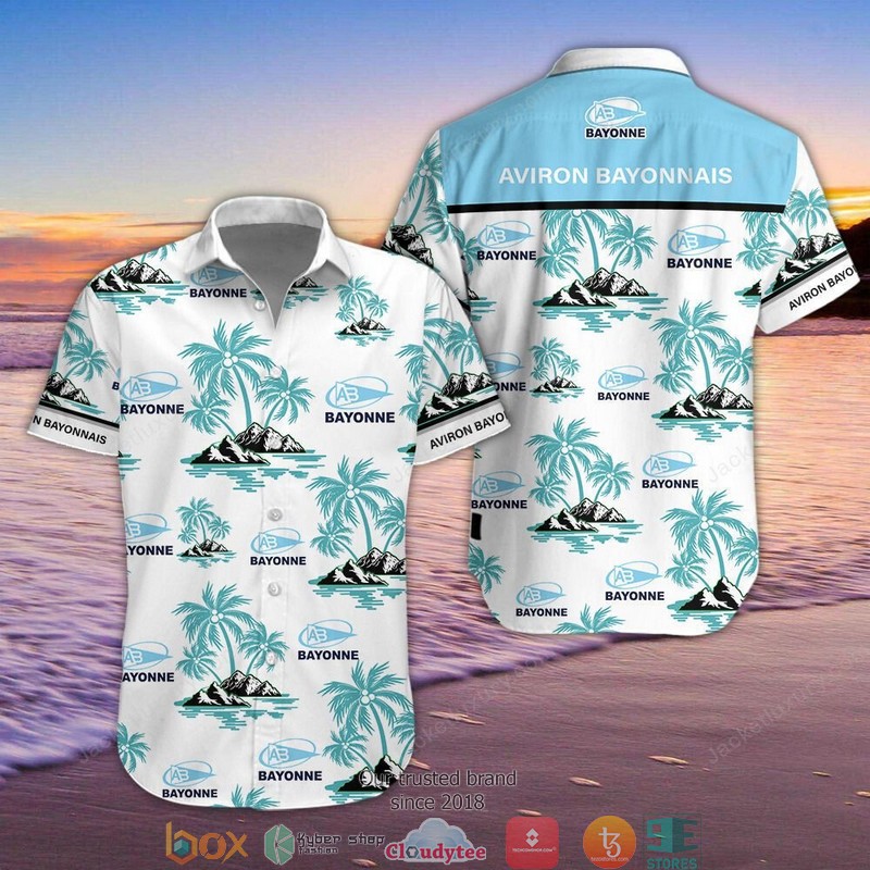 Aviron Bayonnais Hawaiian Shirt, Beach Short 4 Aviron Bayonnais Hawaiian Shirt, Beach Short word2
