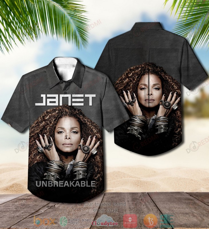 BEST Janet Jackson Unbreakable Aloha Shirt