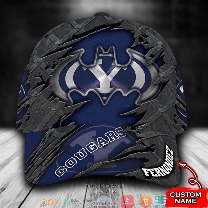 BYU Cougars Batman NCAA1 Custom Name Cap word1
