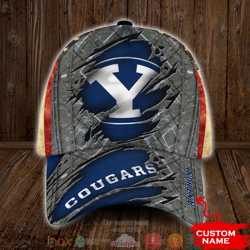 BYU Cougars NCAA1 Custom Name Cap word1