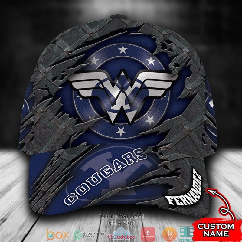 BYU Cougars Wonder Woman NCAA1 Custom Name Cap word3