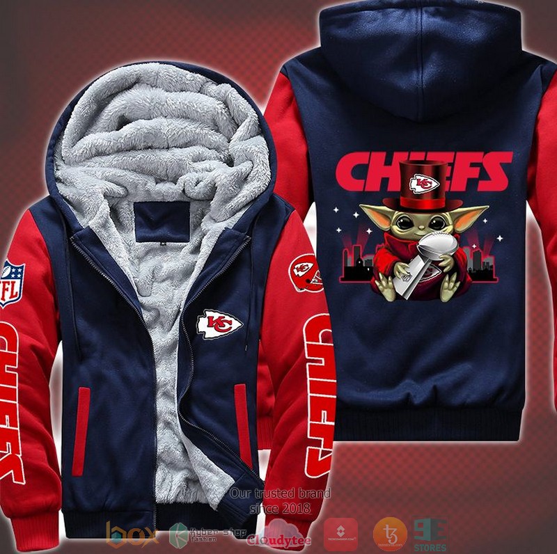 NEW Baby Yoda Kansas City Chiefs LIV 3D Fleece Hoodie 4 NEW Baby Yoda Kansas City Chiefs LIV 3D Fleece Hoodie word3