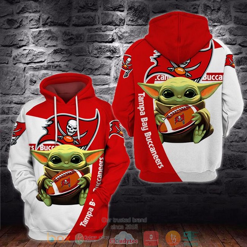 NEW Baby Yoda Tampa Bay Buccaneers 3D Hoodie 3 NEW Baby Yoda Tampa Bay Buccaneers 3D Hoodie word2