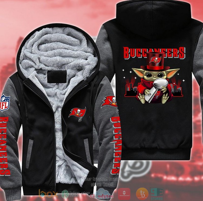 NEW Baby Yoda Tampa Bay Buccaneers LIV 3D Fleece Hoodie 2 NEW Baby Yoda Tampa Bay Buccaneers LIV 3D Fleece Hoodie word3