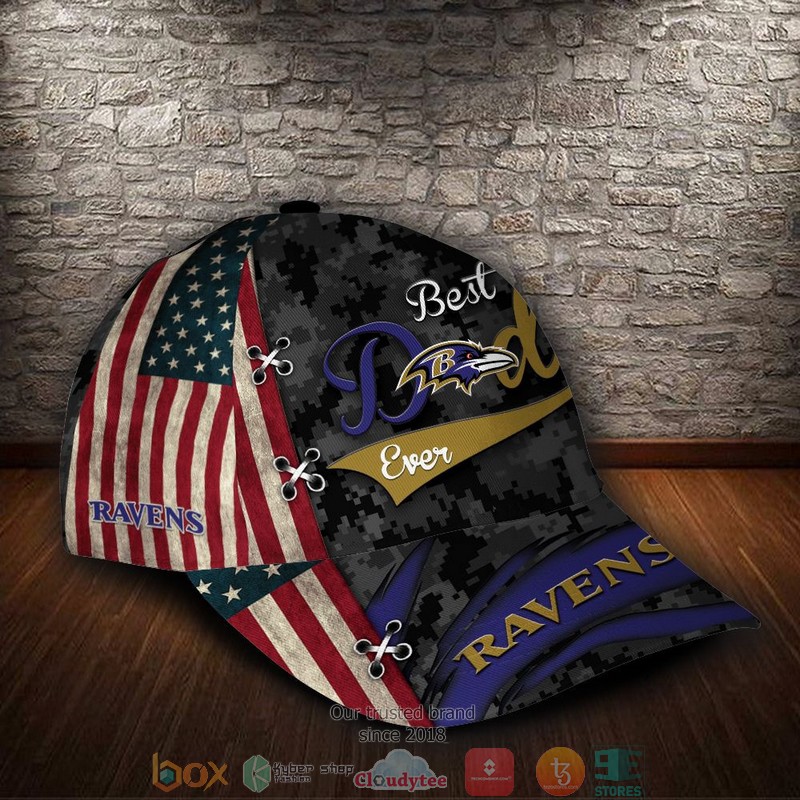 Baltimore Ravens Best Dad NFL Custom Name Cap 2 Baltimore Ravens Best Dad NFL Custom Name Cap word3