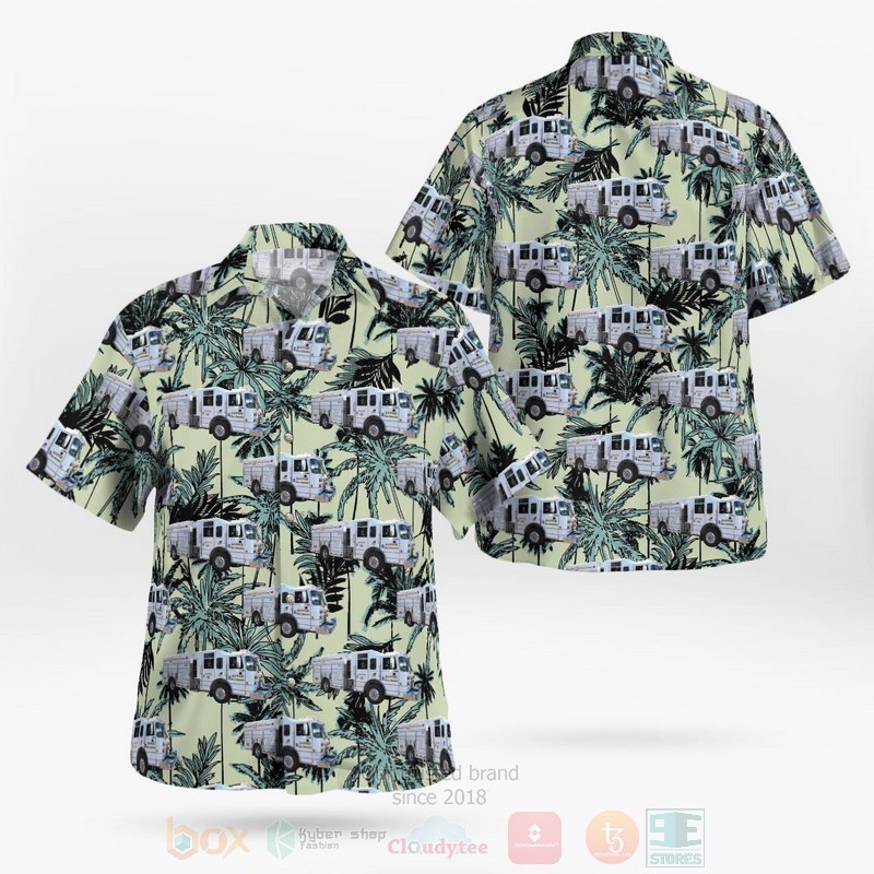 BEST Banks, Oregon, Banks Fire District 13 3D Aloha Shirt word2