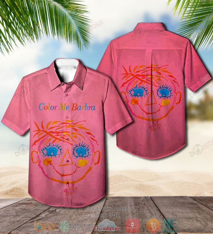 BEST Barbra Streisand Color Me Barbra Aloha Shirt word3