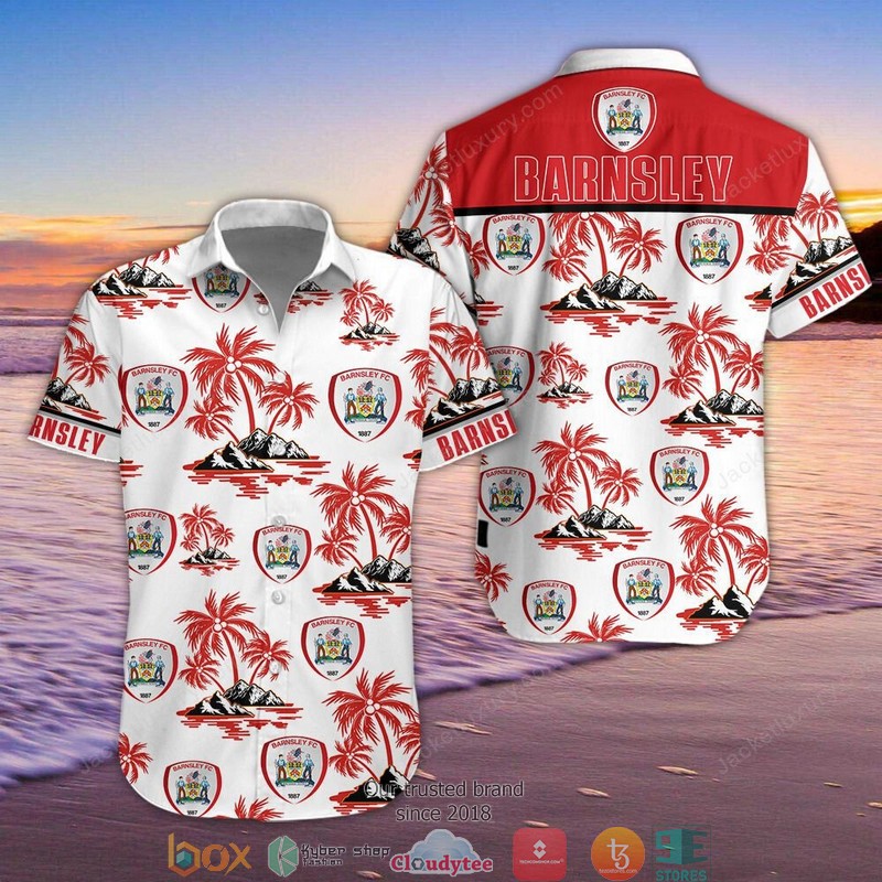 Barnsley F.C Hawaiian Shirt, Beach Short word1