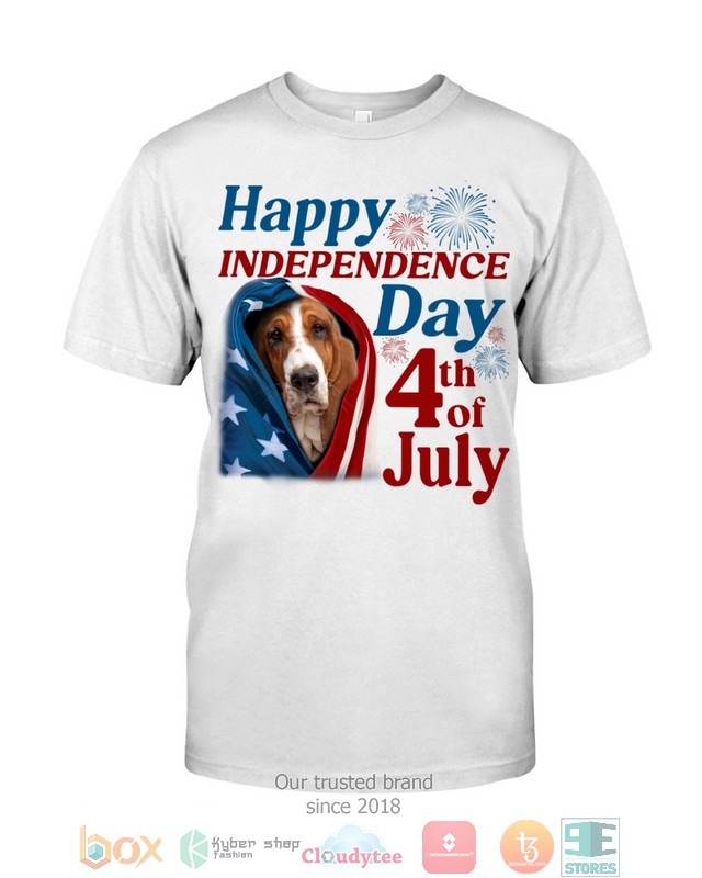 Basset Hound Happy Independence Day 4th Of July Shirt, Hoodie 3 Basset Hound Happy Independence Day 4th Of July Shirt, Hoodie word3
