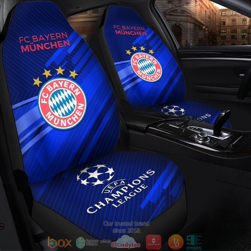 Bayern Munchen Champions League Blue Limited Car Seat Covers