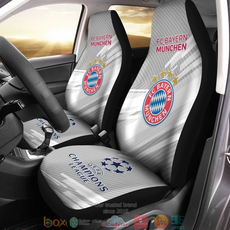 Bayern Munchen Champions League Silver Limited Car Seat Covers