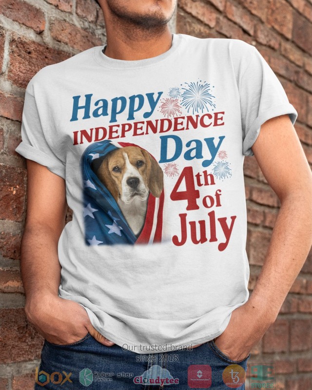 Beagle Happy Independence Day 4th Of July Shirt, Hoodie word3