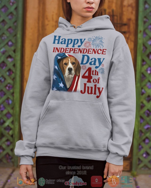 Beagle Happy Independence Day 4th Of July Shirt, Hoodie word3