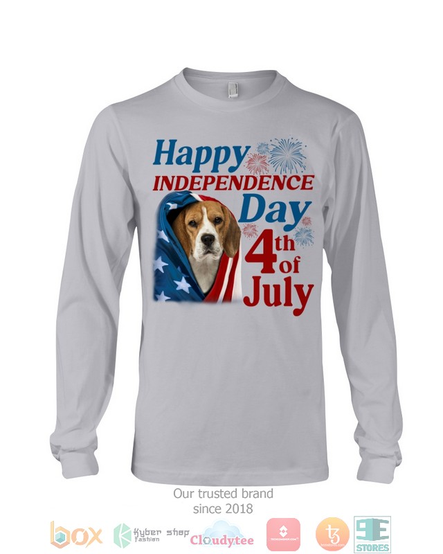 Beagle Happy Independence Day 4th Of July Shirt, Hoodie word3