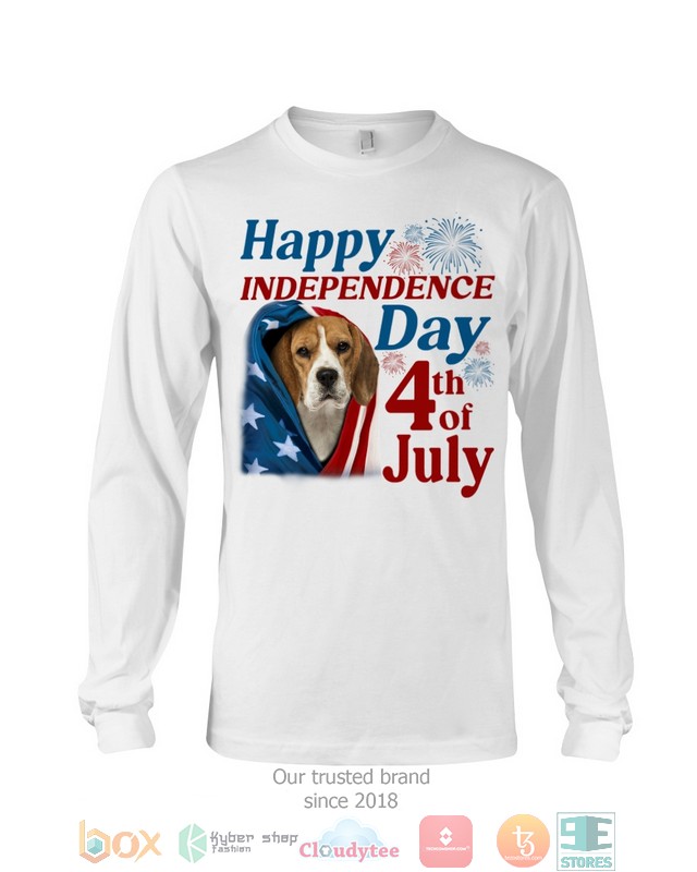 Beagle Happy Independence Day 4th Of July Shirt, Hoodie word3