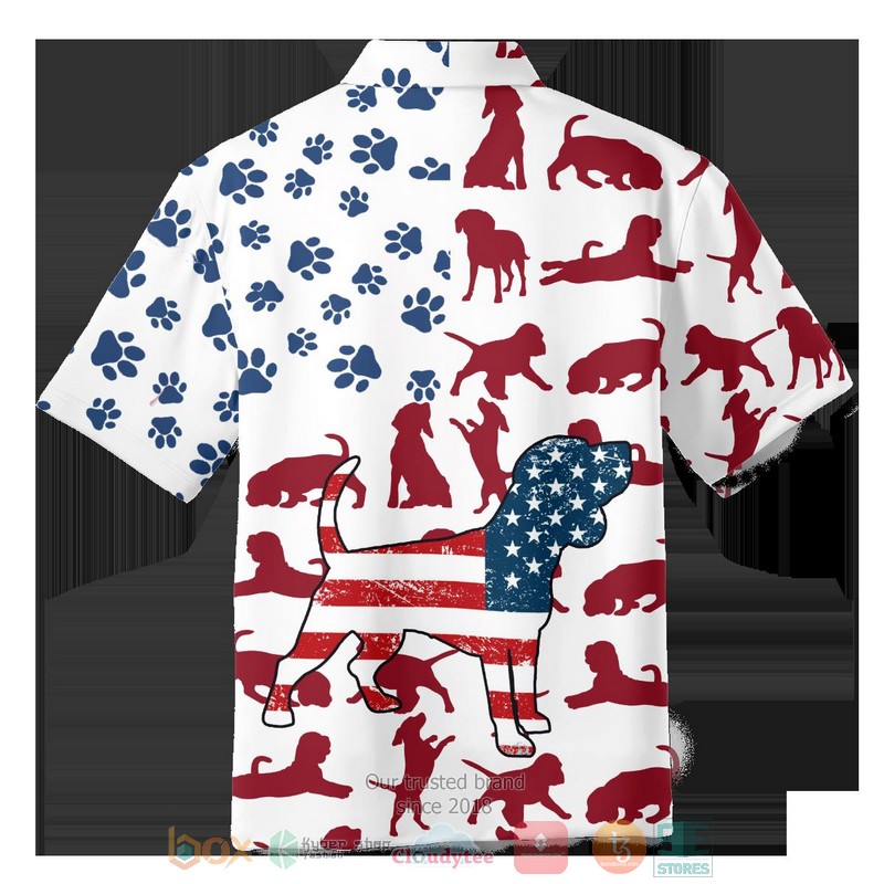 New Beagles Dog Dog American Flag Hawaii Shirt Word3