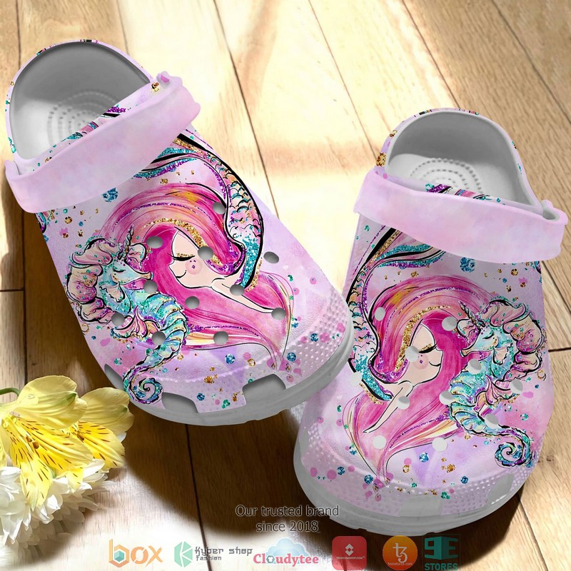 Beautiful Mermaid Crocband Shoes 4 Beautiful Mermaid Crocband Shoes word2