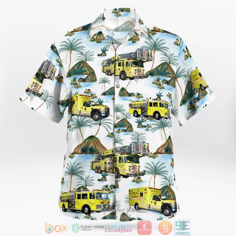 Bethany Beach Delaware Bethany Beach Volunteer Fire Company Hawaii 3D Shirt word3